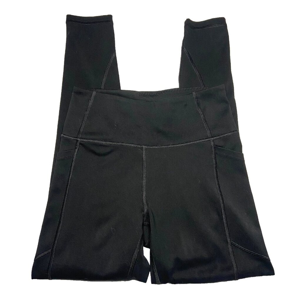 Victoria's Secret Leggings Womens XS 2 Yoga Pants Pockets Black Activewear